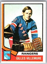 1974-75 Topps #179 - Gilles Villemure New York Rangers (EX) *HGCARDS*