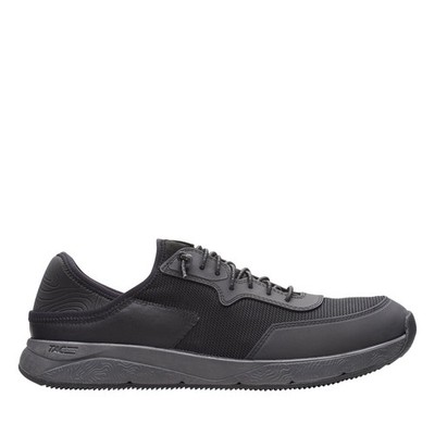 Clarks Davis Low 26165333 Mens Black Leather Lace Up Athletic Running Shoes 11