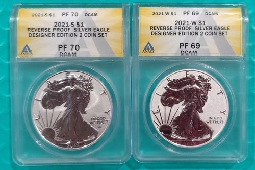 Photo of a 2021-S American Silver Eagle from an eBay listing that sold on Jul 17, 2026