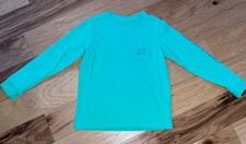 VINEYARD VINES BOYS GREEN GRAPHIC TEE SIZE 7 EXCELLENT COND LD1