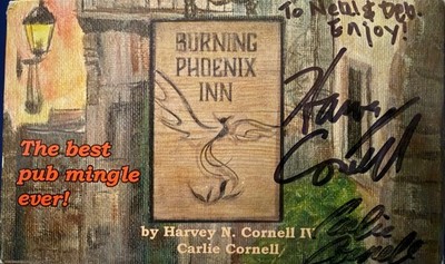 Burning Phoenix Inn RPG Pub Minigame Dual Signed by Creators Complete