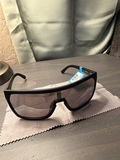 Dot Dash Shoey Sunglasses Black Frame Grey Mirror Lens UV400 Protection Unisex
