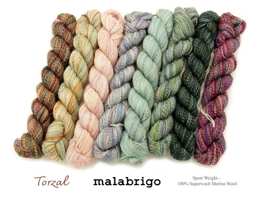 Torzal by Malabrigo - 100% Merino Wool 2-Ply Sport Weight, Marled Yarn 11 COLORS - product listing photo