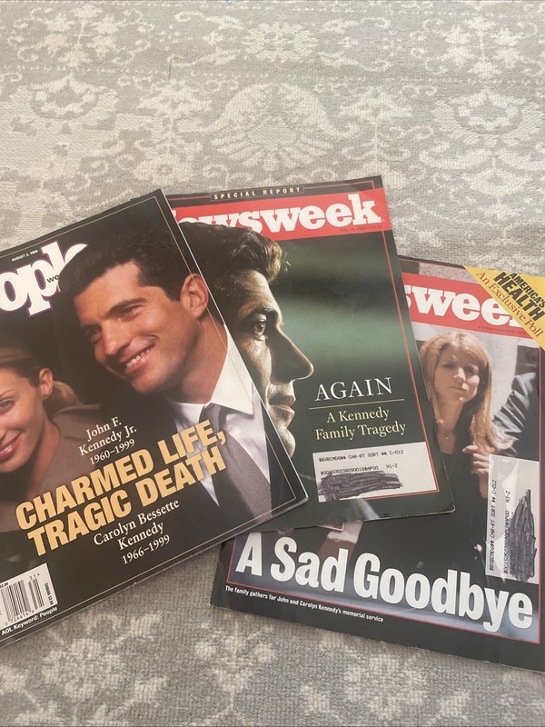 John F. Kennedy Jr. Magazine Lot, Carolyn Bessette, Newsweek, People 1999