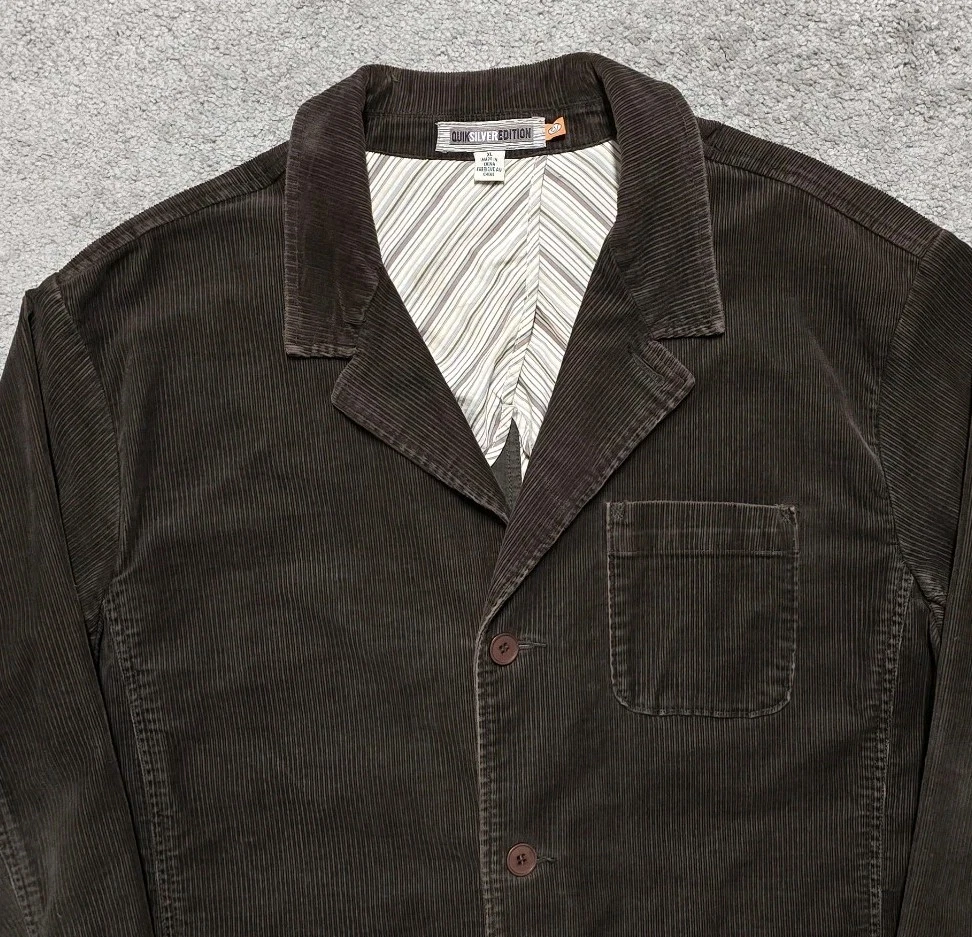 Vintage Quicksilver Edition Brown Corduroy Chore Coat Jacket Mens XL 90s EUC - product detail image 4