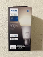 Philips Hue 75-Watt Equivalent A19 Smart LED Soft White (2700K) Light Bulb New