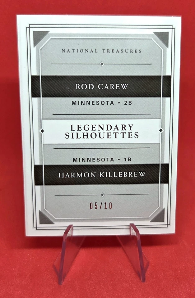 Nat Treasures Carew/Killebrew Gold Legendary Silhouette Duals Booklet 2018 05/10 Foto 2 de 4
