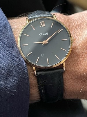Cluse Damen Armbanduhr Gold / Schwarz Original