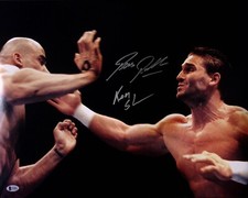 Ken Shamrock Bas Rutten Signed UFC 16x20 Photo BAS COA Pancrase Pride FC Picture