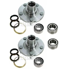 Front and Rear Wheel Bearings & Hubs Kit Timken For Toyota Camry 4WD 1988-1991