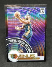 2020-2021 Zion Williamson Donruss Optic T-Minus 3-2-1 Purple Prizm Card#8