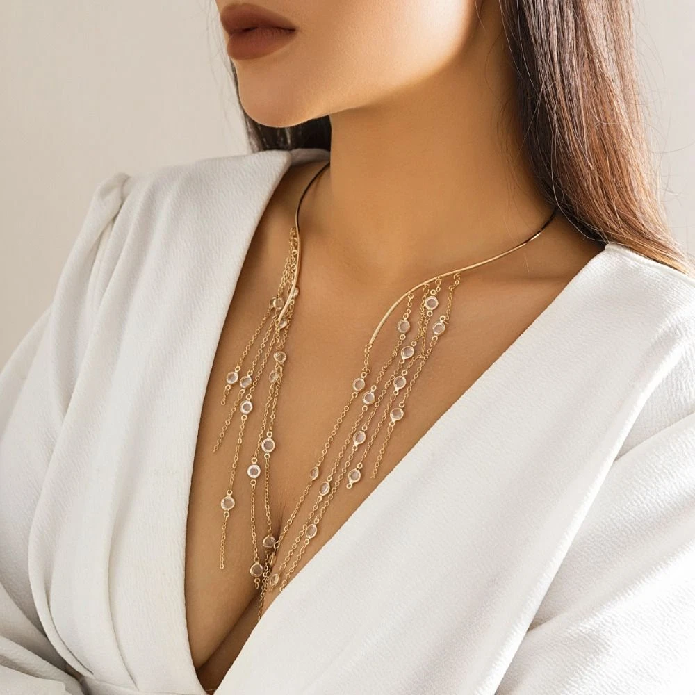 Long 2024 chest necklace