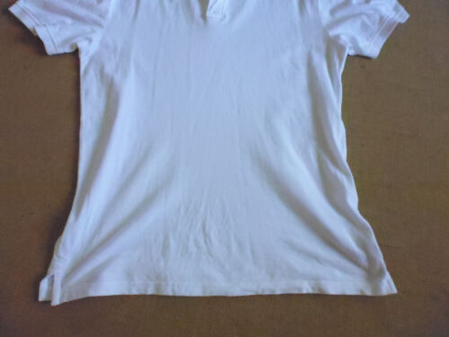 MEN'S WHITE COTTON COLLAR & SHORT SLEEVE POLO STYLE SHIRT BY KMART - SIZE M - Picture 3 of 4