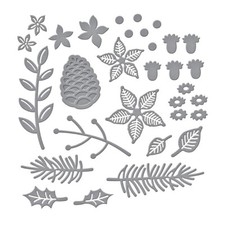 NEW Spellbinders Metal Cutting Dies Christmas Blooms