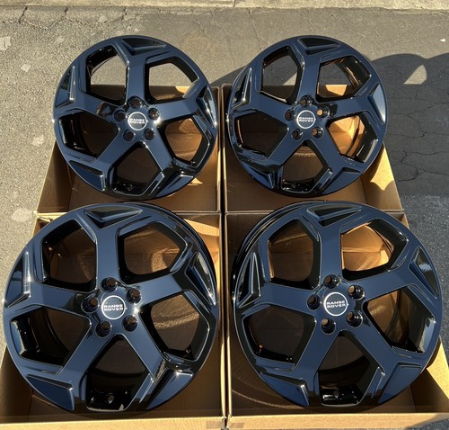 20” RANGE ROVER FACTORY OEM GLOSS BLACK WHEELS RIMS BLACK 2015 - 2020 ...