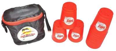 Flash Cup Garniture Rouge 12 Thermos Empiler Vitesse Sport Empilage Sac
