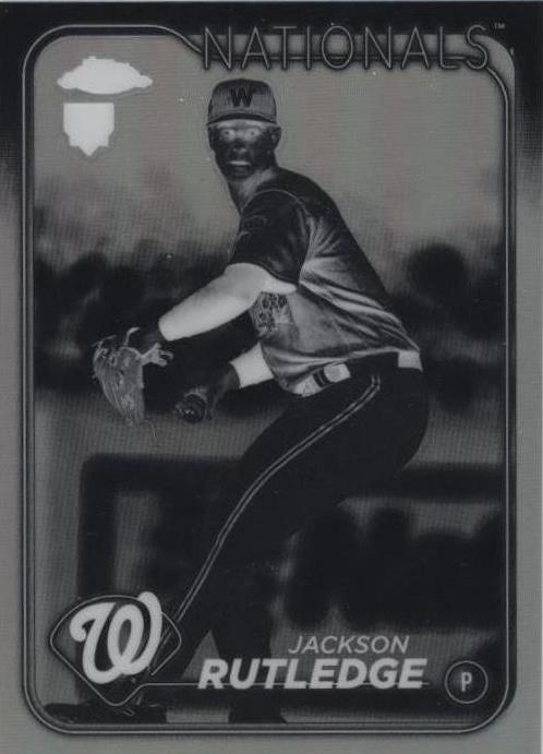 Jackson Rutledge Topps 2024 Topps Chrome - Jackson Rutledge #42 Negative Refractor (RC) for ...