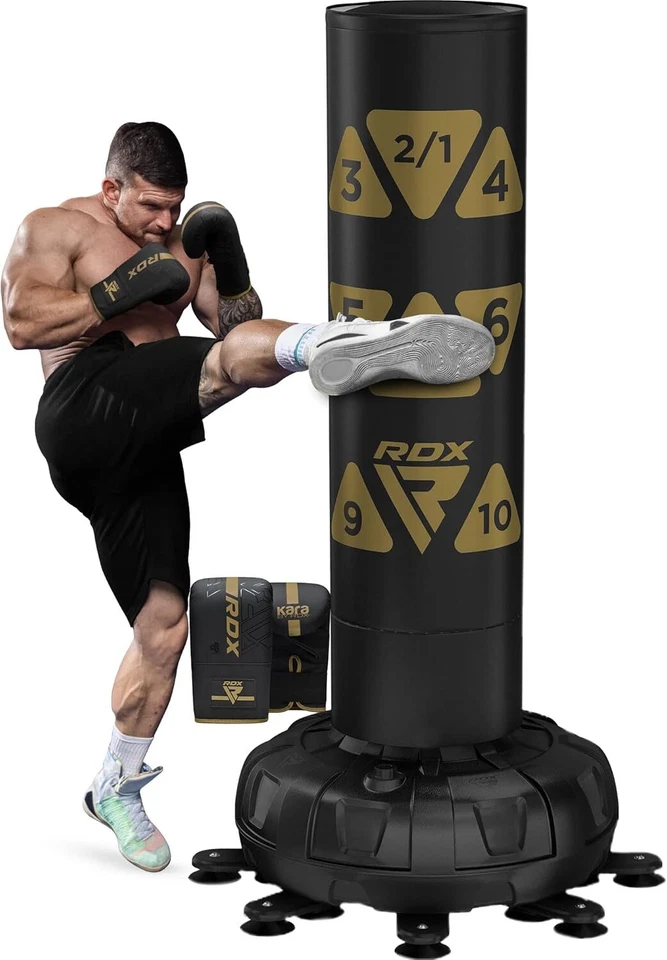 Saco de Boxeo Independiente RDX para Hombres, Mujeres, MMA Saco de Pedestal Pesado con Guantes Foto 2 de 4