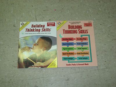 Building Thinking Skills Level 1 Student Instruction Answer Guide Critical Think