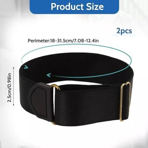 Verstellbares elastisches Armband Hemd Strumpfband Ärmel Halterlos Halter Manschette Clip Band heiß - Bild 8 von 10