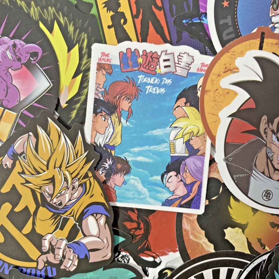 Paquete de 100 calcomanías súper pegatinas para teléfono de monopatín portátil Dragon Ball Z DBZ GT Foto 2 de 4