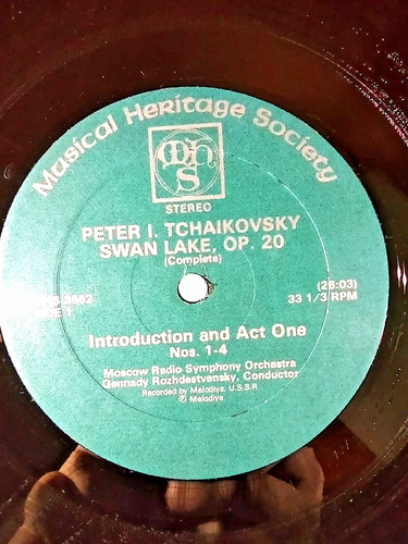 Tchaikovsky Swan Lake Complete Rozhdestvensky Vintage 3 Vinyl Box Set RARE - Picture 6 of 10