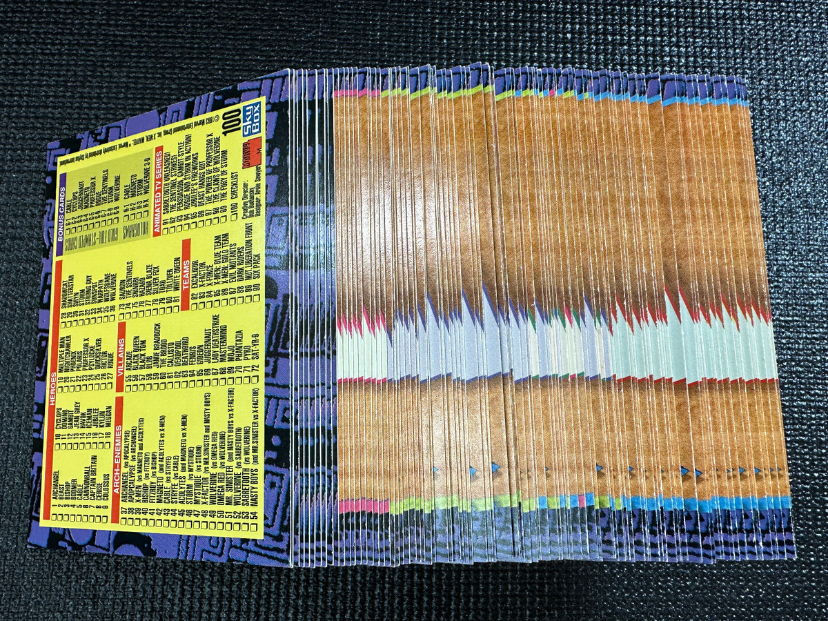 1993 SkyBox Marvel X-Men: Series 2 - Complete 100 Card Set | eBay