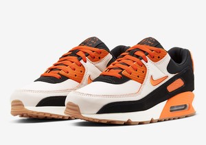 air max 90 laranja e preto
