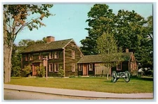 c1950 Saltbox House Birthplace Of Gen. Sylvanus Thayer In Braintree MA Postcard