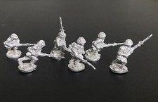 20mm WWII Japanese Infantry Attacking 6 Metal Figures JAP3
