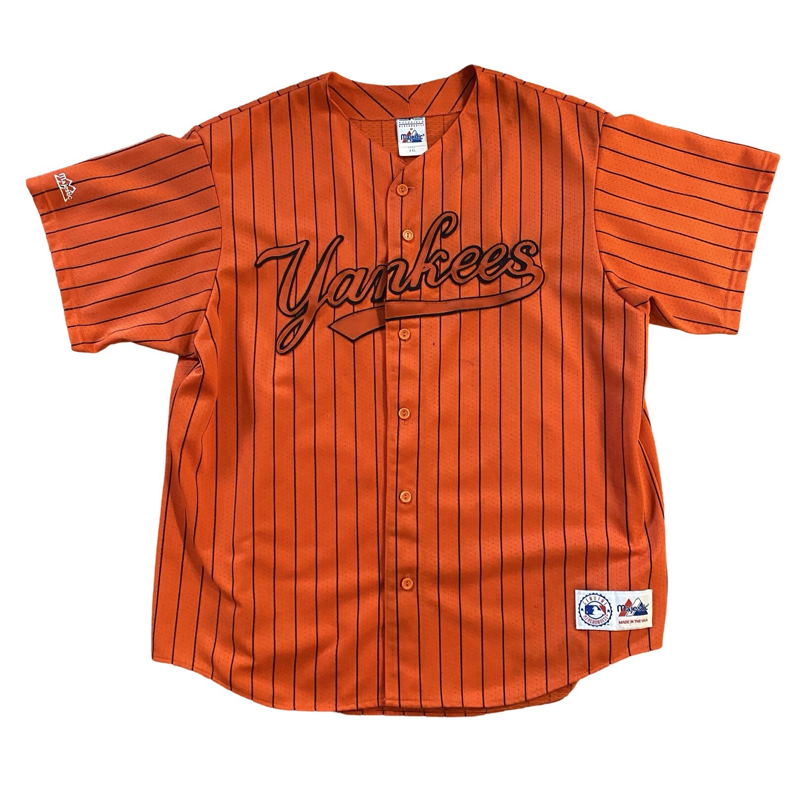 Vintage New York Yankees Majestic Rare Jersey Adult Size 2XL USA Made MLB Y2K