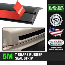 16F/5M Rubber Seal Strip Trim Protectors Universal For Car Side Skirt & Fender