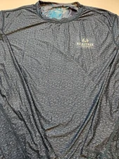 Realtree Fishing Reversible Blue Long Sleeve T-Shirt 2XL