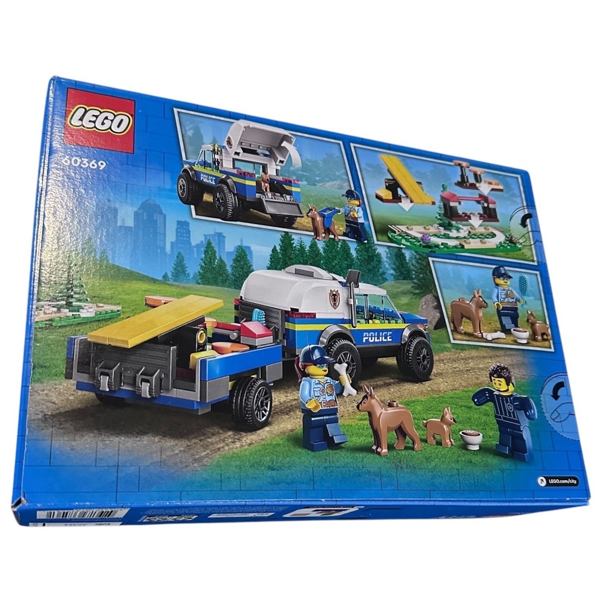 LEGO City Mobile Police Dog Training Set w Toy Car #60369 for Ages