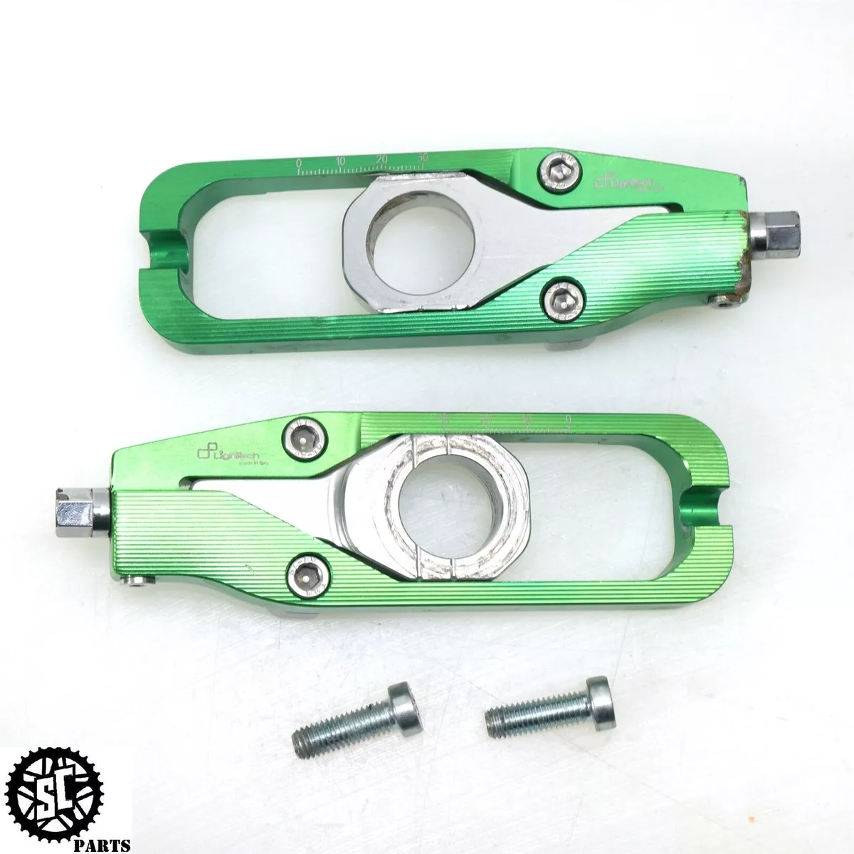 21-24 KAWASAKI NINJA ZX10R LIGHTECH REAR AXLE BLOCKS CHAIN ADJUSTER K72 21-24 KAWASAKI NINJA ZX10R LIGHTECH REAR AXLE BLOCKS CHAIN ADJUSTER K72