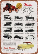 METAL SIGN - 1952 Nash Vintage Ad 08 - Old Retro Rusty Look