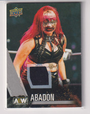Abadon 2021 Upper Deck AEW Wrestler Event-Worn Memorabilia Relic Card