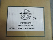 NIB World Wide Electric Worm Gear Speed Reducer   HdRF133-20/1-R-56C