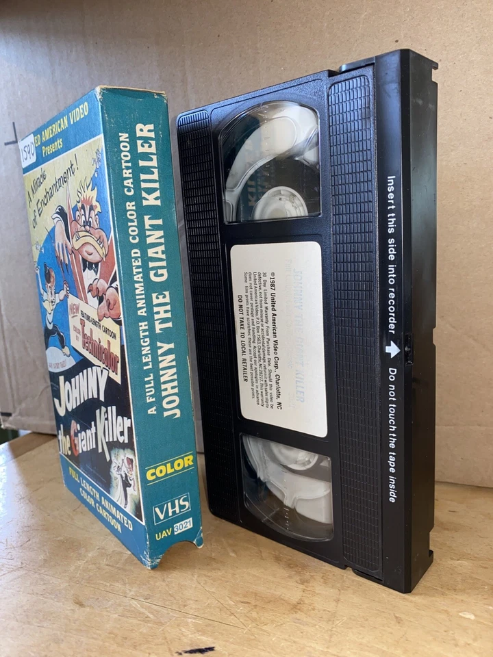 Johnny The Giant Killer VHS 1987 Ultra Rare OOP Cartoon Video 80s Tape Anime - Image 4 of 4
