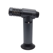 Single Torch Table Top Jet Lighter Butane 1300°C/2500°F Individual Box Gun Metal