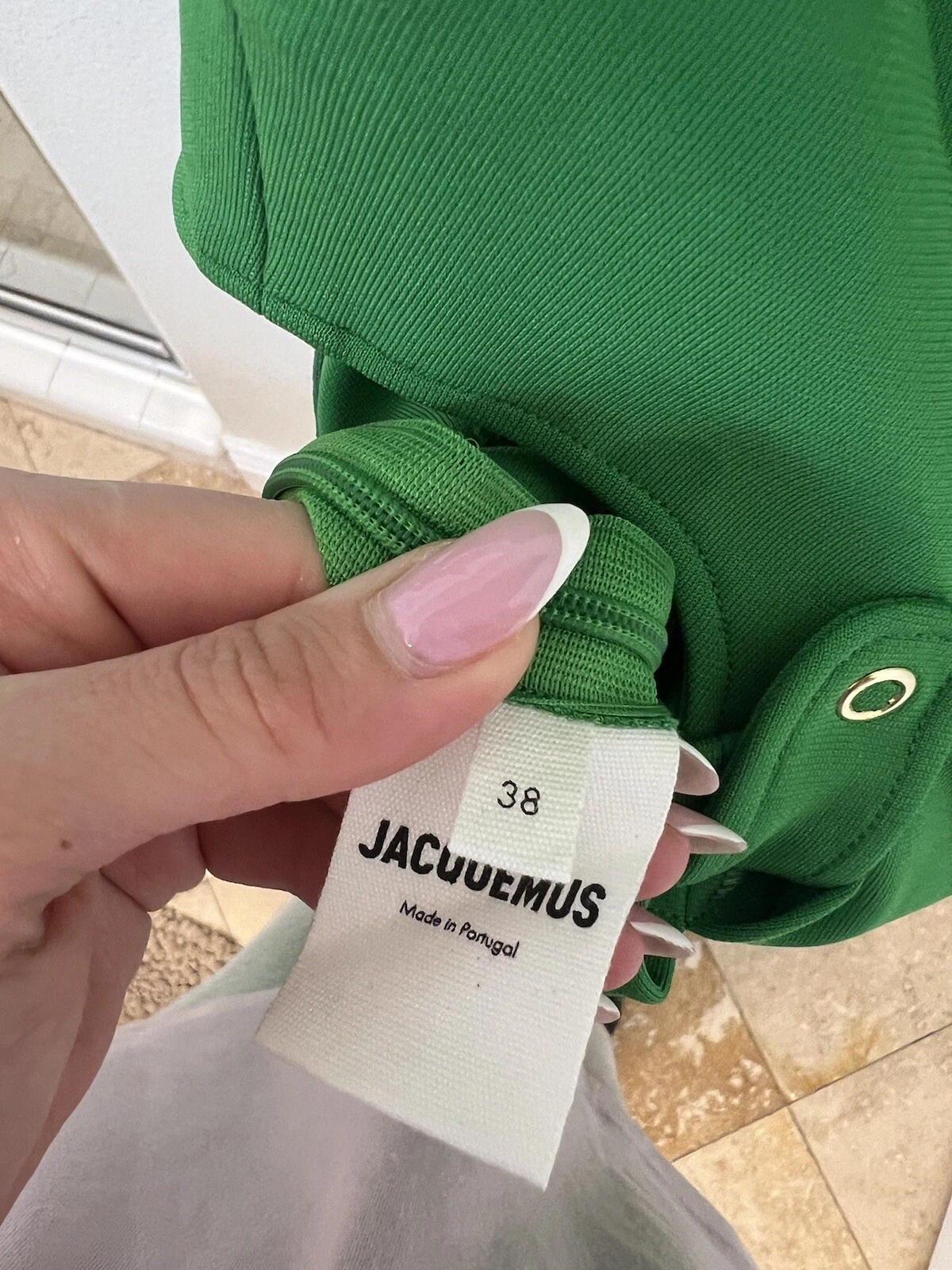 Mini abito verde JACQUEMUS taglia 38 condizioni incredibili indossato poche volte