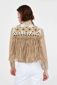 fringe blazer zara