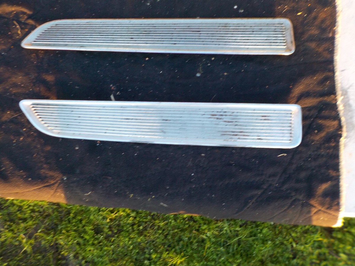 1967-1968 Chrysler Plymouth Barracuda Hood Inserts Chrome Hood