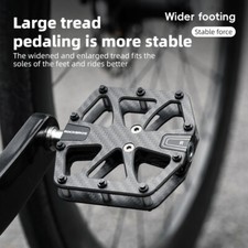 ROCKBROS Carbon Fiber Bike Pedals with Titanium Core for Road  Mountain Bikes