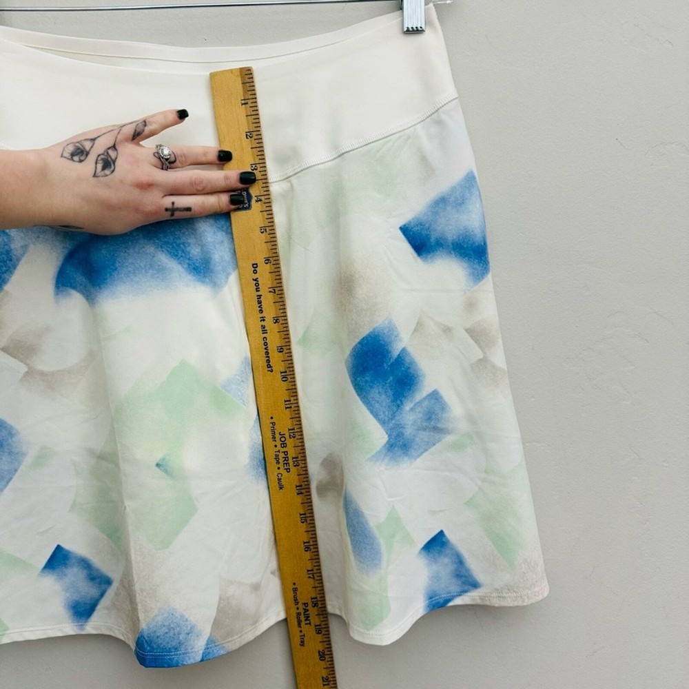Puma Marbled Blue Green Tennis Skirt with Spandex - Size Large