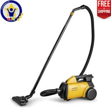 3670M Canister Cleaner Powerful Vacuum for Carpets and Hard Floor w/5bags Yellow