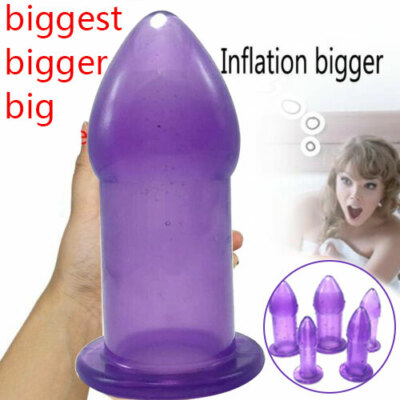 Huge Hollow Anal Tunnel Butt Plug Dilator Expansion Adult Erotic Sex Toys  XS-XL