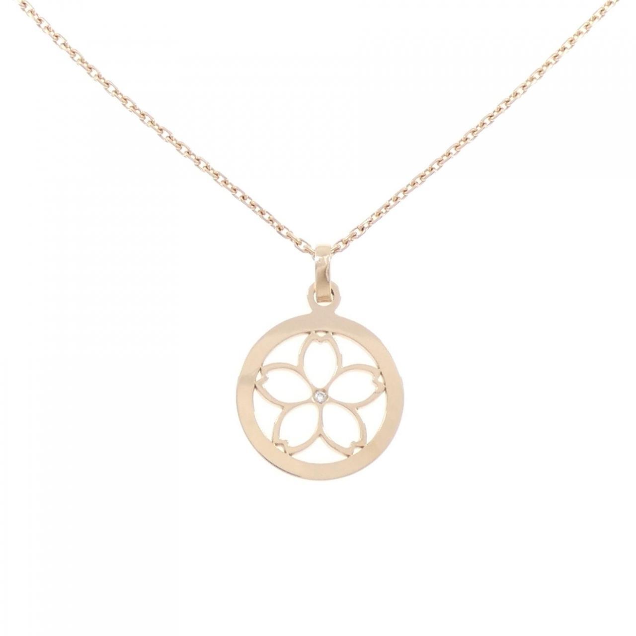 Authentic CHAUMET Flower Diamond Necklace  #260-007-516-8018