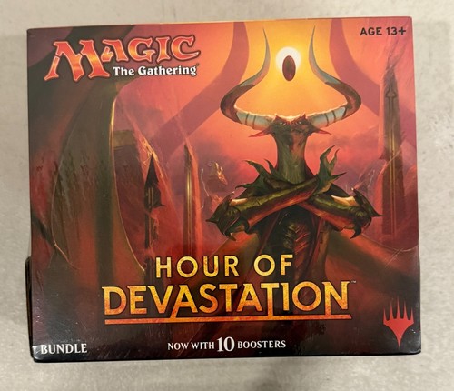 2017 MAGIC THE GATHERING MTG HOUR OF DEVASTATION 10 BOOSTER FAT PACK BUNDLE NEW