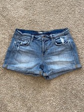 Old Navy Boyfriend Jean Denim Shorts Women's Size 6 Medium Wash Distressed